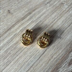Heaven Mayhem Baby Knot Earrings in Gold